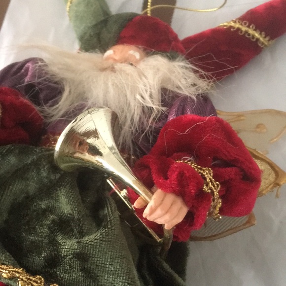 Handcrafted Santa Elf - Brocades, Velvet, & Trims - Picture 6 of 15